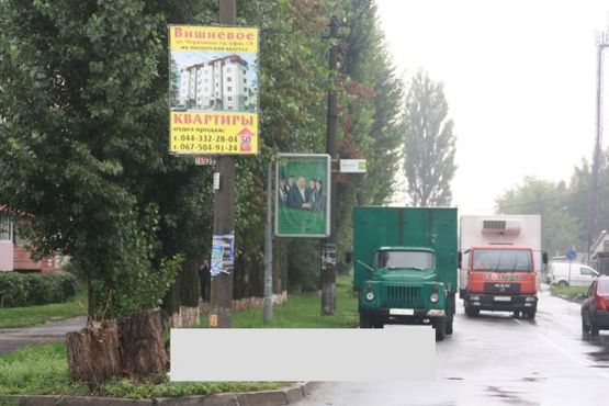 Фото рекламної площини за адресою г. Вишневое, ул. Южная, #2