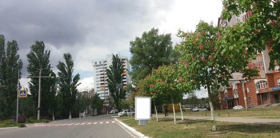 Фото рекламной плоскости по адресу Ул. Шолуденко, напротив "Меридиана" ул. Шолуденко, 6-Г