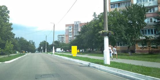 Фото рекламної площини за адресою Ул. Днепровская, 150  м. после поворота с Мазепи на ул. Днепровскую справа