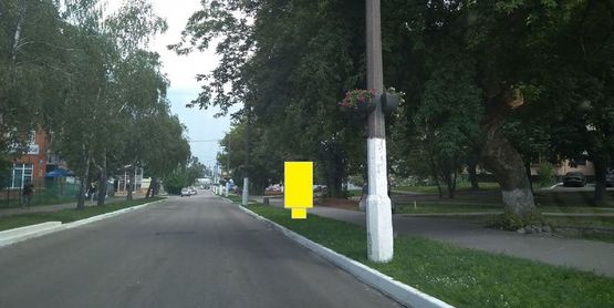 Фото рекламної площини за адресою Ул. Днепровская, 300  м. после поворота с Мазепи на ул. Днепровскую справа