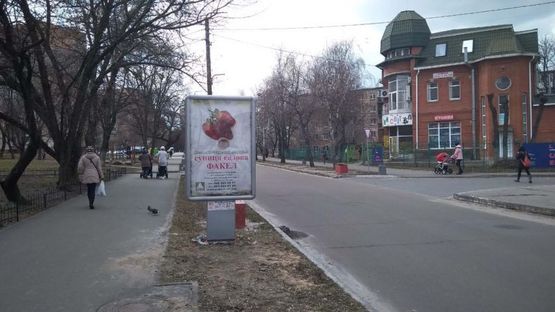 Фото рекламної площини за адресою Ул. Днепровская, 360 м. после поворота с Мазепи на ул. Днепровскую справа