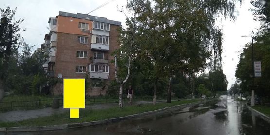 Фото рекламної площини за адресою Ул. Днепровская, после поворота с Мазепи на ул. Днепровскую слева