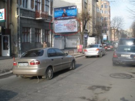 Фото рекламной плоскости по адресу Січових Стрільців нижній