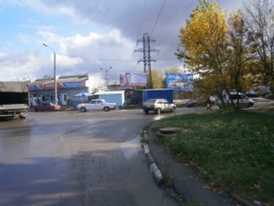 Фото рекламной плоскости по адресу Чорновола - Довженка кільце базар