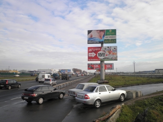 Фото рекламной плоскости по адресу ул. Б.Окружная /  напрот. маг.PRAKTIKER-Novus- напр. на Одеську пл. (верхний)