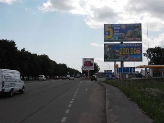 Фото рекламної площини за адресою ул. Б.Окружная - поворот на Столичный рынок в направ. МЕТРО  (верхний)