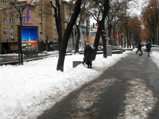 Фото рекламной плоскости по адресу Верхній Вал, 48/28, вул. Волоська