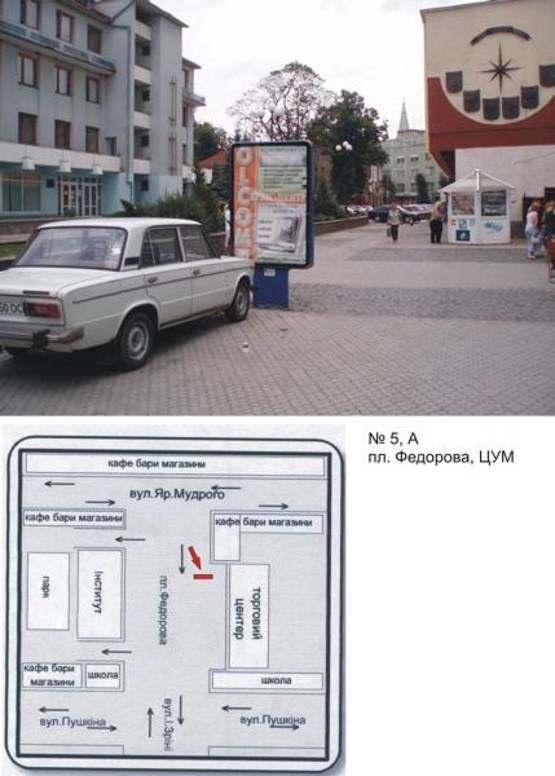 Фото рекламной плоскости по адресу пл. Федорова, ЦУМ