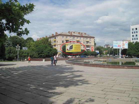 Фото рекламной плоскости по адресу Незалежності - пр. Миру