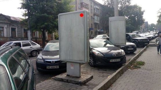 Фото рекламной плоскости по адресу вул.Січових Стрільців, 14/ул.Артема, 14
