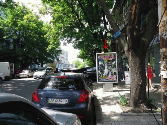 Фото рекламной плоскости по адресу вул. Шевченко, 36 А, біля "Стейк сіті"/ул.Шевченко, 36 А, возле "Стейк сити"