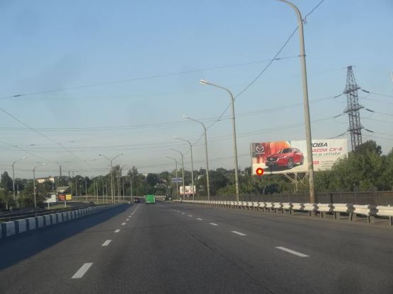 Фото рекламної площини за адресою Кайдакський міст/Кайдакский мост, съезд на Правый берег, в центр