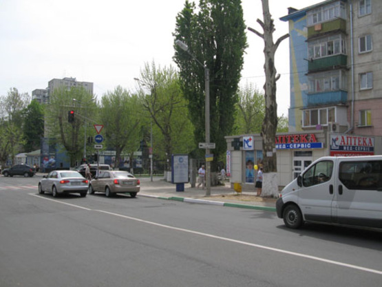 Фото рекламної площини за адресою перекрёсток ул.Данченко, пр.Мира, №007-А