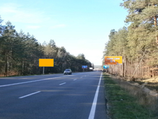 Фото рекламной плоскости по адресу Км 4+500 от  ул. Генерала Наумова, направление из Киева , Трасса Ирпень-Киев