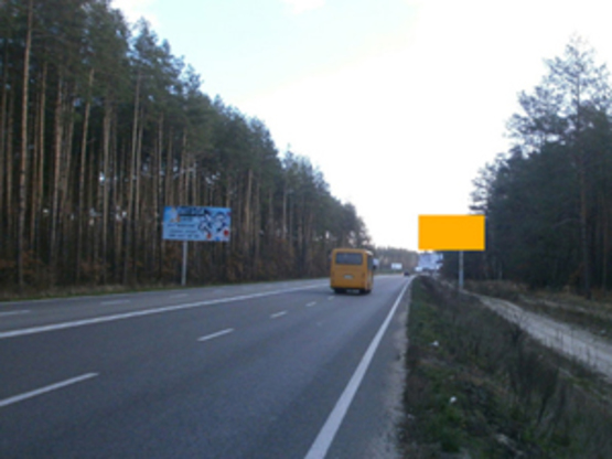Фото рекламной плоскости по адресу Км 4+400 от  ул. Генерала Наумова, направление на Киев, Трасса Ирпень-Киев