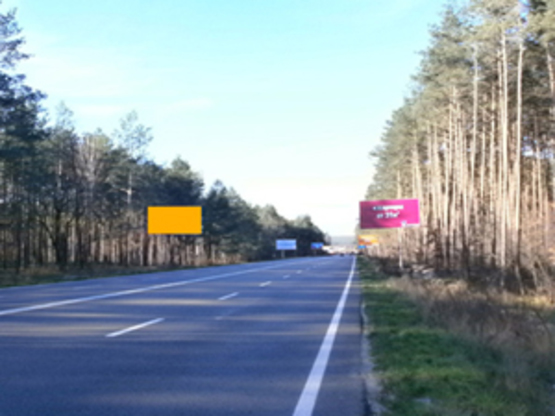 Фото рекламной плоскости по адресу Км 4+400 от  ул. Генерала Наумова, направление из Киева, Трасса Ирпень-Киев