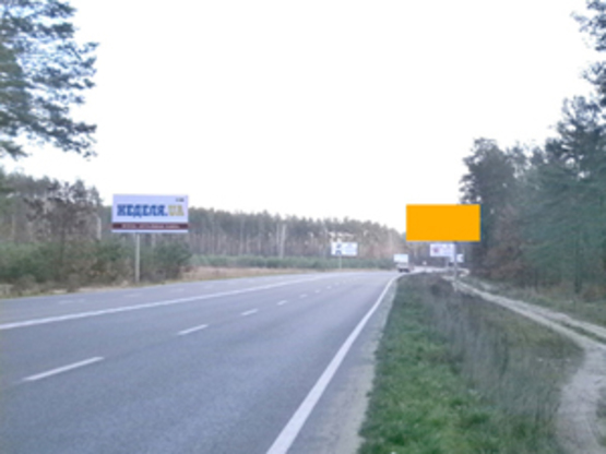 Фото рекламной плоскости по адресу Км 4+100 от  ул. Генерала Наумова, направление на Киев, Трасса Ирпень-Киев