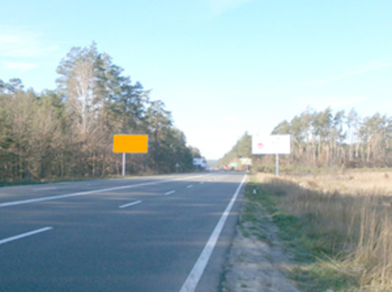 Фото рекламной плоскости по адресу Км 3+900 от  ул. Генерала Наумова, направление из Киева, Трасса Ирпень-Киев
