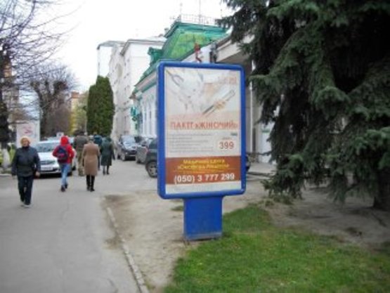 Фото рекламной плоскости по адресу Чорновола пологовий будинок №2