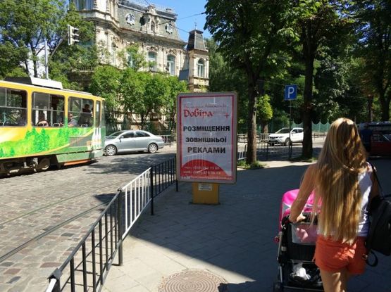 Фото рекламной плоскости по адресу вул. Мельника,14