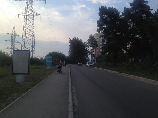 Фото рекламної площини за адресою Вышгород, Кургузова, , ЖМ Ярославичи , направление от ул.Киевская №1