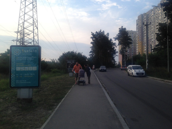 Фото рекламної площини за адресою Вышгород, Кургузова, , ЖМ Ярославичи , направление от ул.Киевская №2