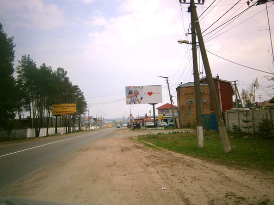 Фото рекламной плоскости по адресу ул.Чкалова, выезд на трассу Киев-Ковель