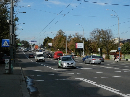 Фото рекламной плоскости по адресу просп. Валерия Лобановского, 94, в напр. Севастопольской площади