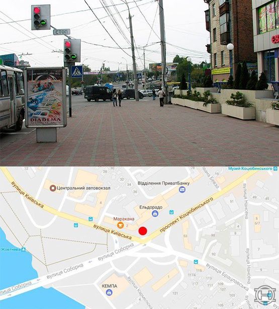 Фото рекламної площини за адресою Возле Ельдорадо (стор .А):Просп.Коцюбинского