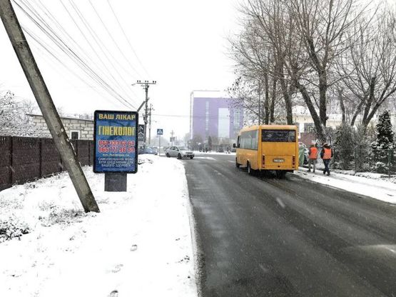 Фото рекламной плоскости по адресу Ул. Вишневая, перед ОП "Muller Haus"