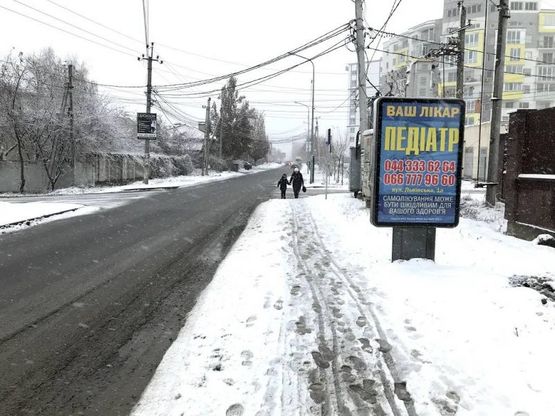 Фото рекламной плоскости по адресу Между Ул. Черкаская и Ул. Каштановая