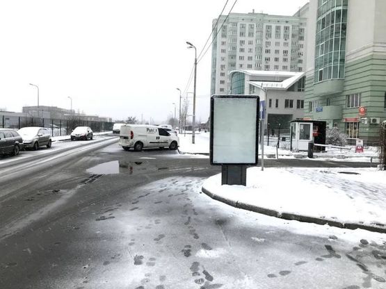 Фото рекламної площини за адресою Ул. Печерская , возле ЖК "Брест-Литовский"