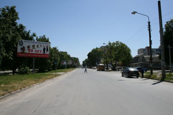 Фото рекламной плоскости по адресу пр.Грушевського(вул.Північна-вул.Червоноармійська)