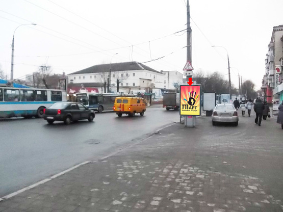 Фото рекламной плоскости по адресу Ул.Каменецкая (напротив ТЦ "Либидь Плаза") №1