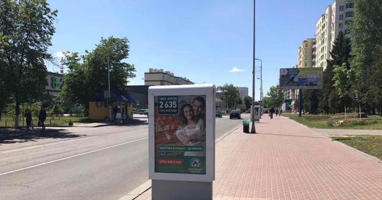 Фото рекламної площини за адресою Вишневе, вул.Святошинска,29 на перехресті з  вул.Європейскою