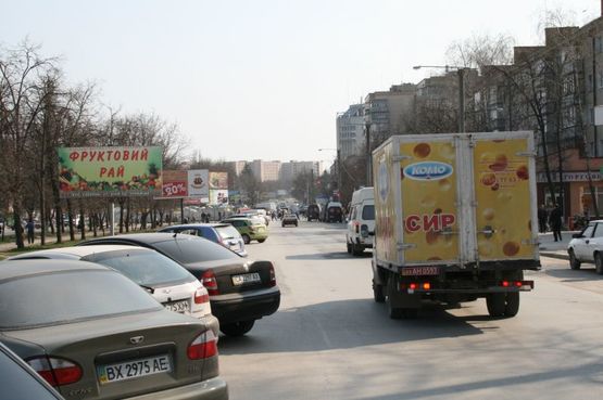 Фото рекламной плоскости по адресу пр.Грушевського (між вул. Соборна та вул.Д.Галицького)