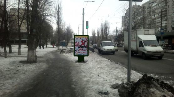 Фото рекламной плоскости по адресу пр. Лесі Українки, район зуп. "Героів України"