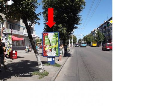 Фото рекламной плоскости по адресу Киевская ул., 47