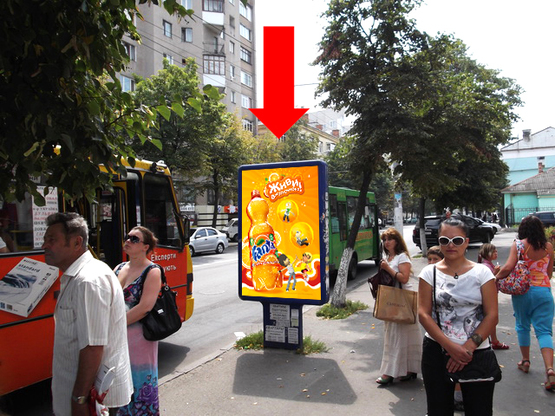 Фото рекламной плоскости по адресу Киевская ул., 47