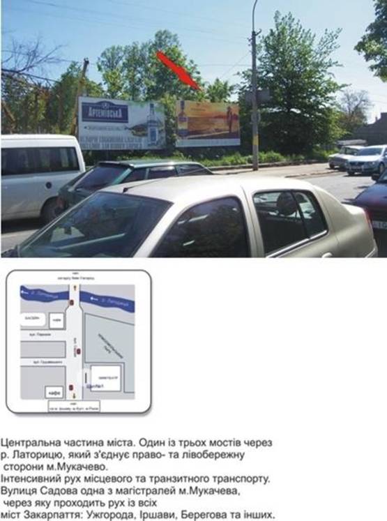 Фото рекламной плоскости по адресу Вул.Садова