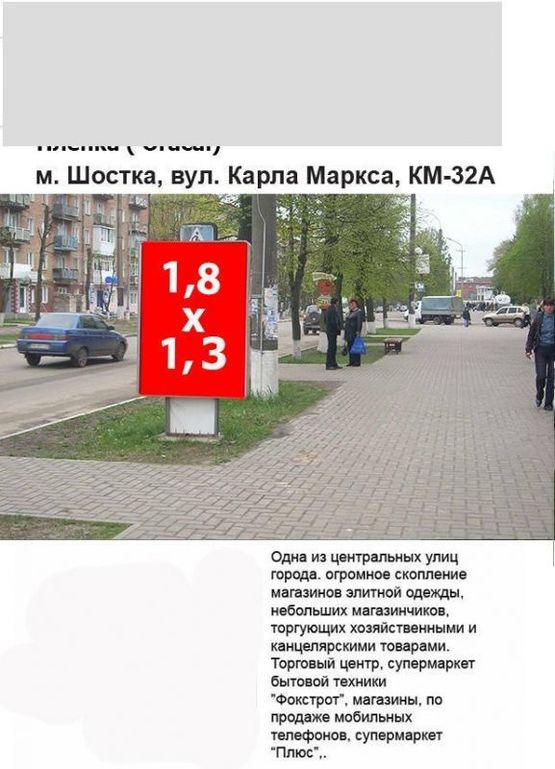 Фото рекламной плоскости по адресу ул. Карла Маркса, 32