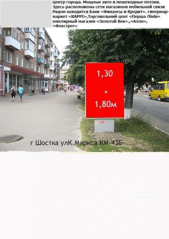 Фото рекламной плоскости по адресу ул. Карла Маркса, 43