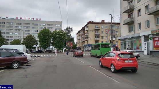 Фото рекламної площини за адресою пл. Победы, 6 (гостиница Житомир)