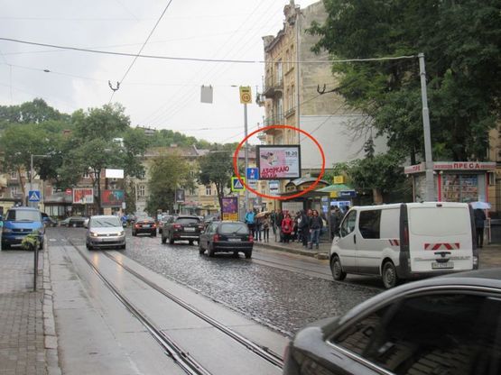 Фото рекламной плоскости по адресу Франка