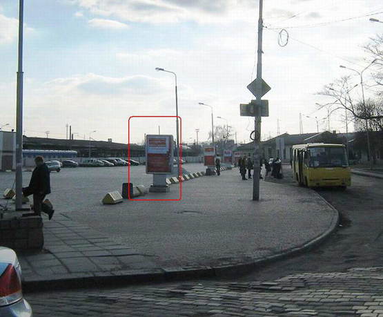 Фото рекламної площини за адресою пл Двірцева