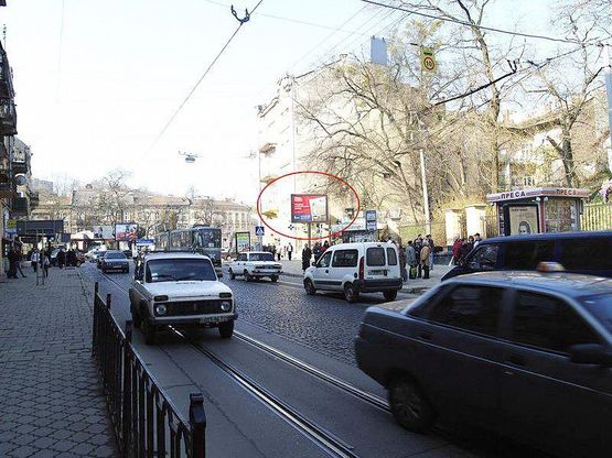 Фото рекламной плоскости по адресу Франка