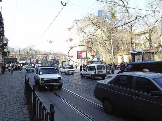 Фото рекламной плоскости по адресу Франка