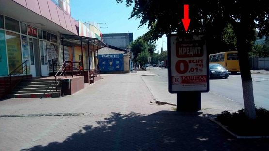 Фото рекламної площини за адресою ул. Шевченко, 116 (р-н ЦУМа) (Б)