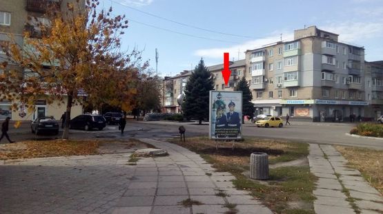 Фото рекламної площини за адресою ул. Днепровская-пр-т Шахтостроителей, 1, остановка (А)