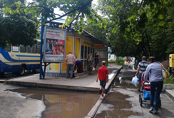 Фото рекламной плоскости по адресу ул. Сучкова, 32